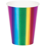 Metallic Rainbow Paper Cups (8)
