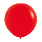 24" Fashion Red Sempertex Latex Balloons (3)