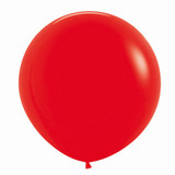24" Fashion Red Sempertex Latex Balloons (3)
