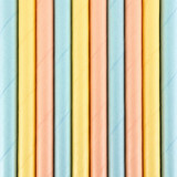 Summer Time Mix Paper Straws (10) Summer Time Mix Paper Straws (10)