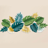 Key West Tropical Leaf Paper Decorations (13)