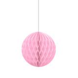 4 inch Light Pink Honeycomb Tissue Paper Ball (1)