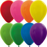 12" Metallic Assorted Sempertex Latex Balloons (50)