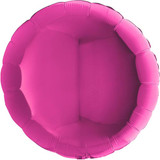 36" Magenta Round Foil Balloon (1)