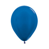 5" Metallic Blue Sempertex Latex Balloons (100)