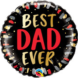 18 inch Best Dad Ever Round Foil Balloon (1)