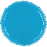 21" Shiny Cyan Round Foil Balloon (1)