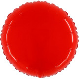 21" Shiny Red Round Foil Balloon (1)