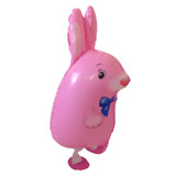 24 inch Pink Rabbit Walking Pet Foil Balloon (1)