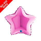 9" Pink Star Foil Balloon (1) - UNPACKAGED