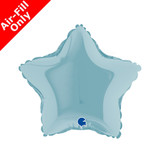 9" Pastel Blue Star Foil Balloon (1) - UNPACKAGED