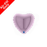 4" Lilac Heart Foil Balloon (1) - UNPACKAGED
