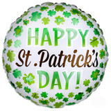 18 inch Happy St Patrick's Day Foil Balloon (1)