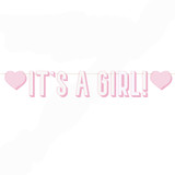 It's A Girl Letter Paper Banner (1)