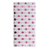 Pink Foil Dot Tissue Paper - 50cm x 70cm (3 sheets)