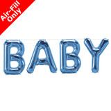 14 inch Baby Blue Foil Balloon Banner Pack (1)