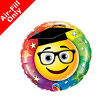 9 inch Smiling Graduate Foil Balloon (1) - UNPACKAGED