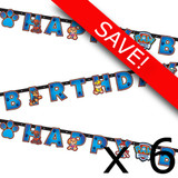 Pack of 6 Paw Patrol Happy Birthday Letter Paper Banner - 2.4m