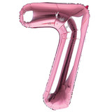 34 inch Baby Pink Number 7 Foil Balloon (1)