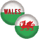 18 inch Wales Flag Foil Balloon (1)