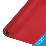 Red Plastic Table Roll - 102cm x 30.5m (1 Roll)