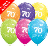 11 inch 70-A-Round Tropical Assortment Latex Balloons (6)