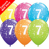 11 inch 7-A-Round Tropical Assortment Latex Balloons (6)