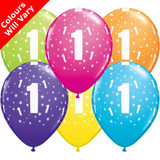 11 inch 1-A-Round Tropical Assortment Latex Balloons (6)