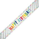 Rainbow Stars Happy Birthday Banner - 2.7m (1)