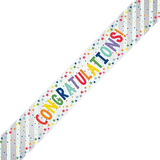 Rainbow Stars Congratulations Banner - 2.7m (1)