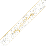 Golden Confetti Congratulations Banner - 2.7m (1)