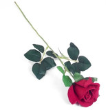 54cm Single Velvet Red Rose (1)