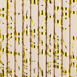 Marble Metallic Gold & Powder Pink Paper Straws (10) Marble Metallic Gold & Powder Pink Paper Straws (10)