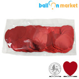 30mm Metallic Red Heart Foil Confetti (50g)