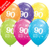 11 inch 90-A-Round Tropical Assortment Latex Balloons (6)