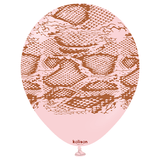 12 inch Safari Snake Macaron Pink Kalisan Latex Balloons (25)
