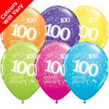 11 inch 100-A-Round Tropical Assortment Latex Balloons (6)