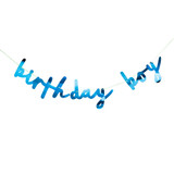 Birthday Boy Metallic Blue Letter Paper Banner - 2m (1)