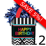 Box of 156g Birthday Celebration Tote Bag Balloon Weights (12)