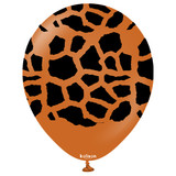 12 inch Safari Giraffe Rust Orange Kalisan Latex Balloons (25)