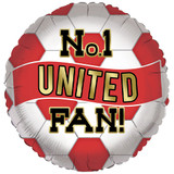 18 inch No.1 Football Fan United Foil Balloon (1)