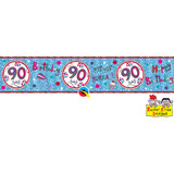 Rachel Ellen Age 90 Foil Banner - 2.6m (1)