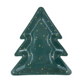 Sparkle All The Way Tree-Shaped Paper Plates (8)