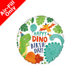 9 inch Dino-mite Birthday Party Foil Balloon (1) - UNPACKAGED