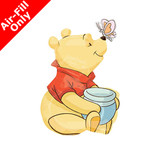 9 inch Winnie The Pooh Foil Balloon (1) - UNPACKAGED