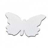 Die-Cut Card Butterfly Shapes - White  (15)