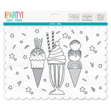 Pastel Ice Cream Paper Colour In Placemats (6)