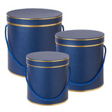 Navy Hamilton Hat Boxes (3)