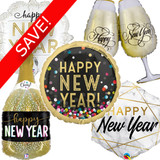 New Year Foil Supershape Pack (25 Balloons)