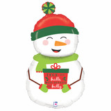 40 inch Holiday Snowman Foil Balloon (1)